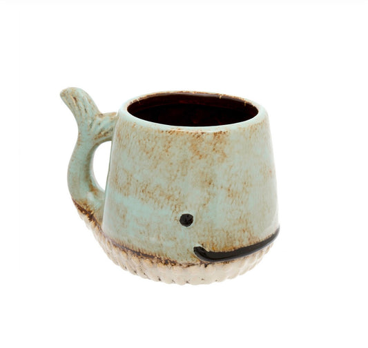 Aqua Whale Mug